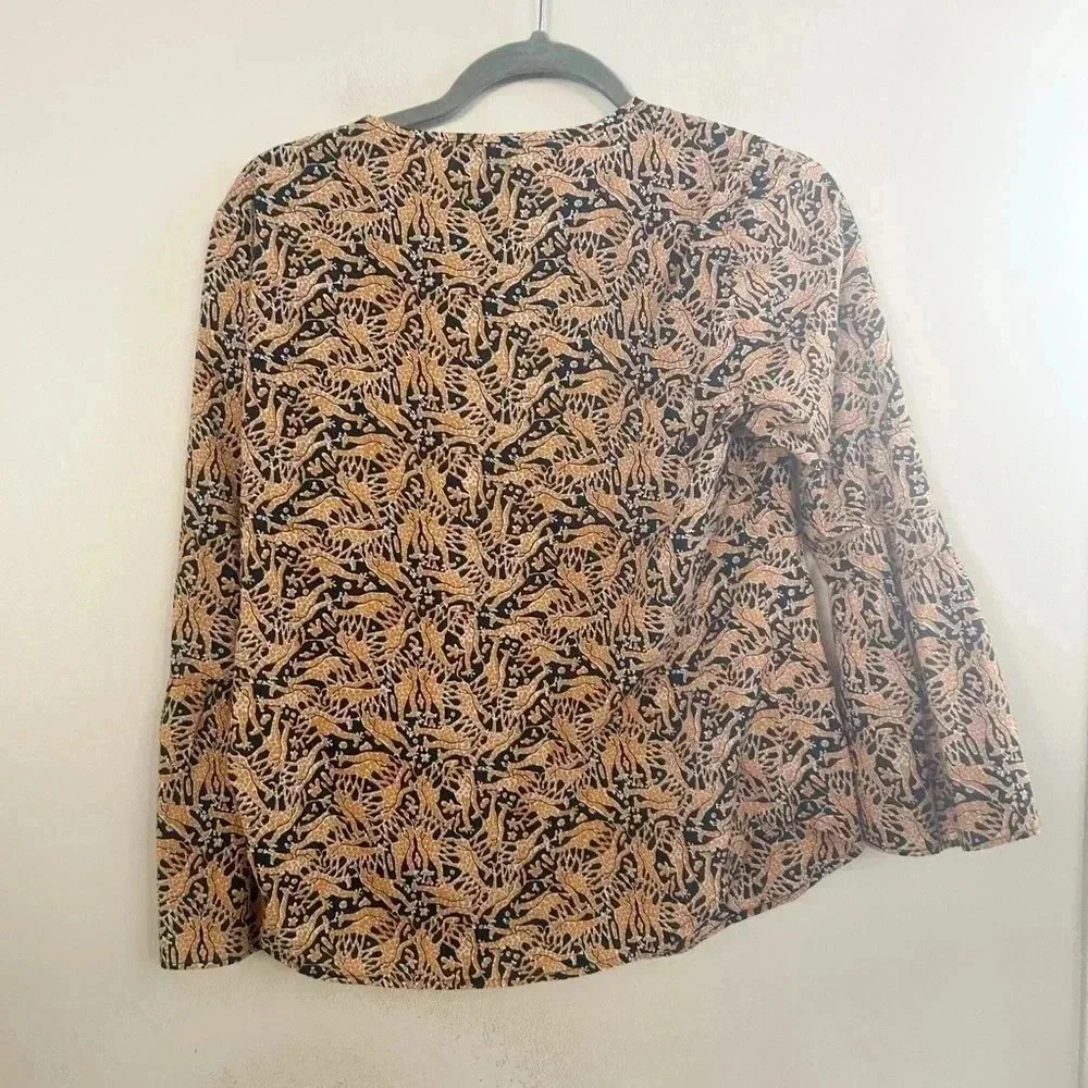 J.crew‎ giraffe printed blouse 6